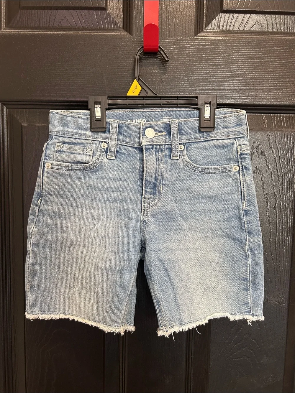 Old Navy Light Blue Frayed Hem Denim Shorts